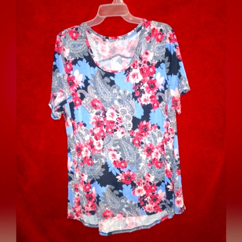 Cato est. 1946 women's floral 18/20w shirt